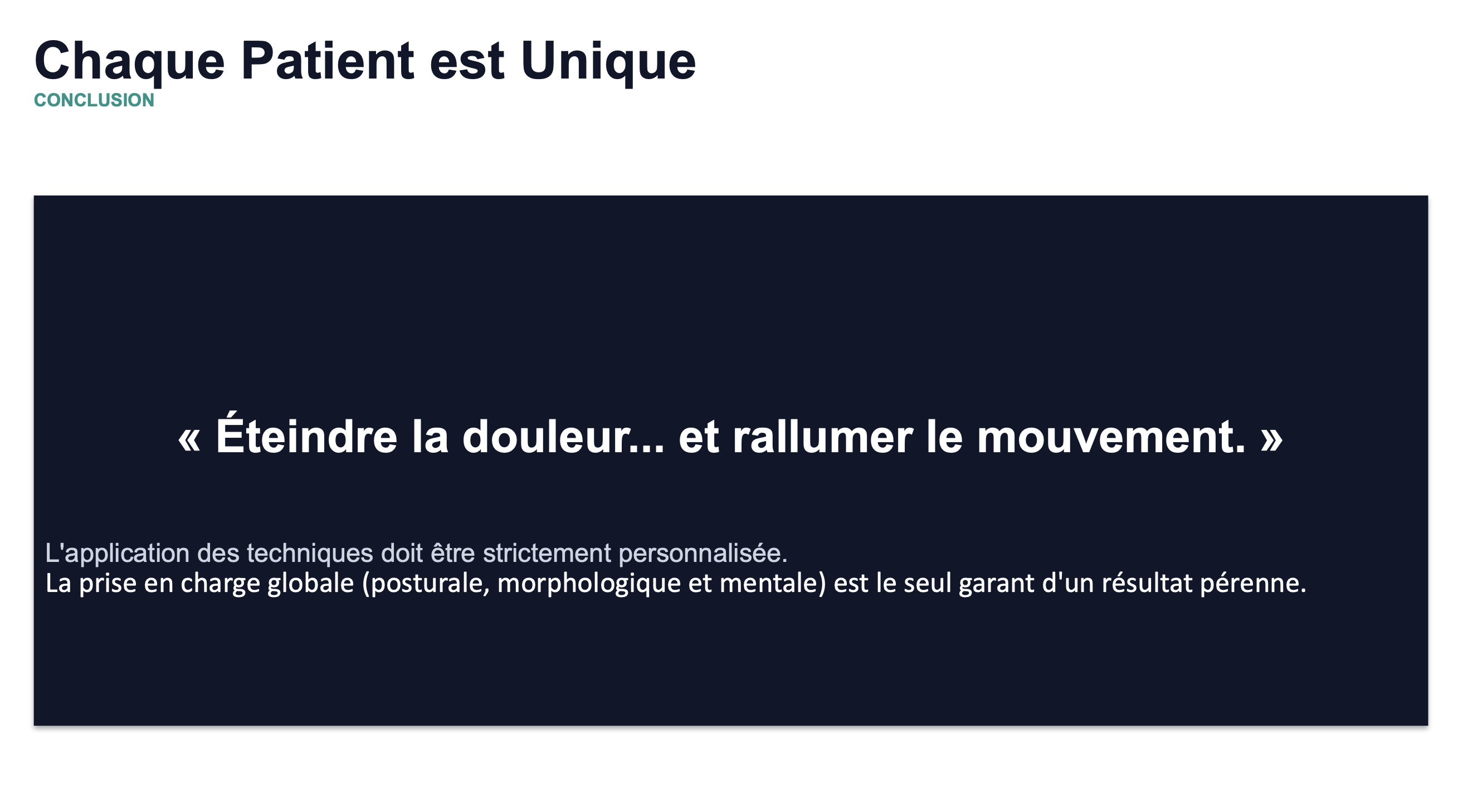Miniature de Rôle du mouvement dans la prise en charge